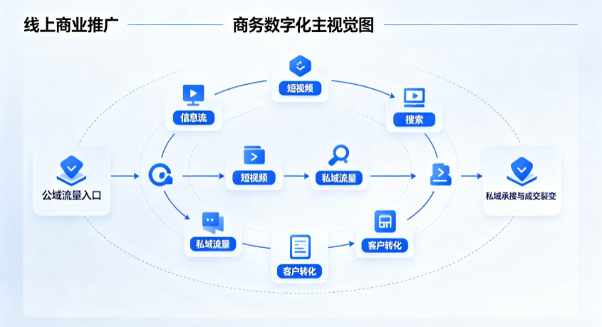 沛县线上商业推广怎么做？全域流量闭环搭建与低成本转化实战指南